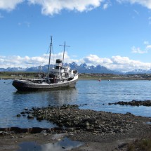Wreck in the port of Ushuaia